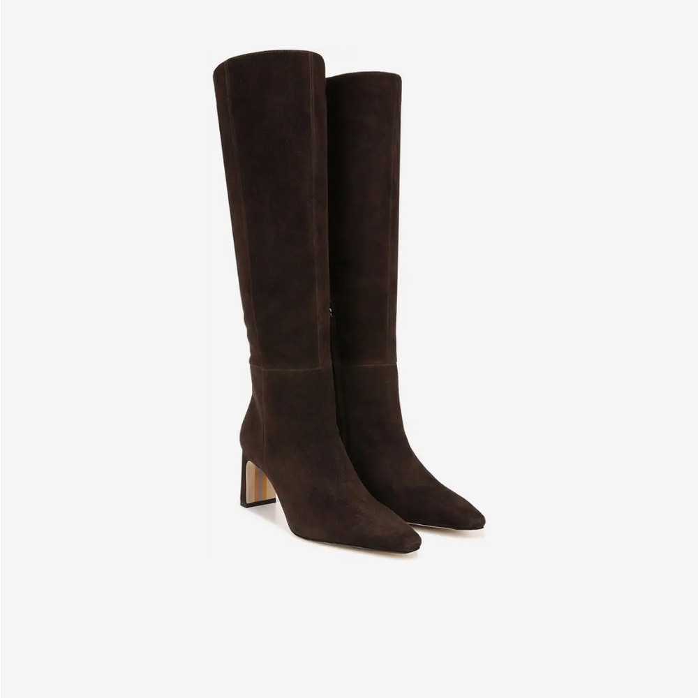 Sam Edelman BROWN Suede Heeled Boots